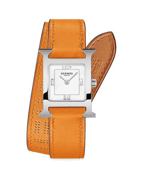 hermes watch stainless steel|pre owned Hermes watches.